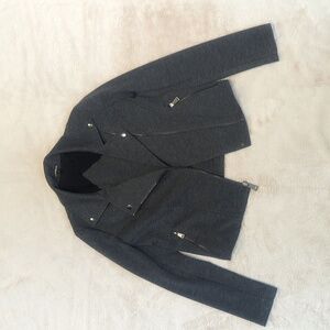 Express Heather Gray Moto Jacket